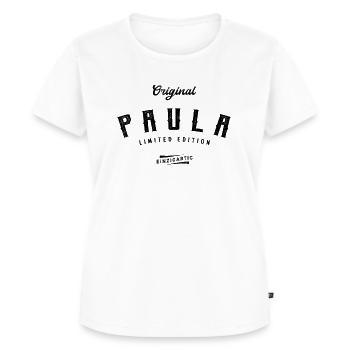 Paula Limited Edition - Frauen Premium Bio T-Shirt - Weiß - Vorne - AI Model Female 172 dark (172cm)