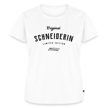 Schneider Original Schneiderin Nähen Schneider - Frauen Premium Bio T-Shirt - Weiß - Vorne - AI Model Female 172 dark (172cm)