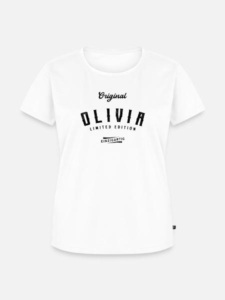 Olivia Limited Edition - Frauen Premium Bio T-Shirt - Weiß