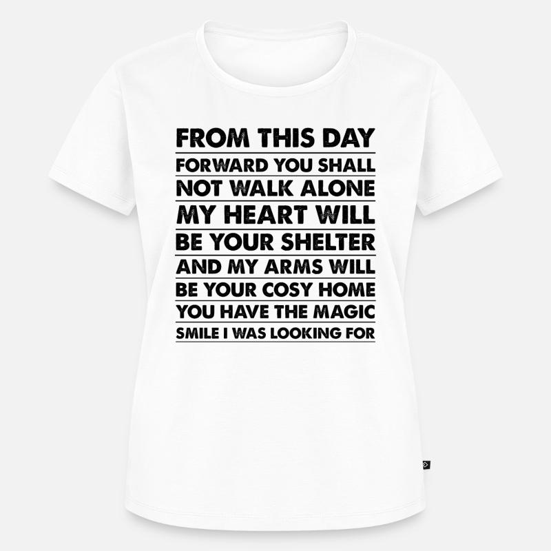 Geschenke für Ehemann, Ehefrau, Freund oder Freundin - Frauen Premium Bio T-Shirt - Weiß