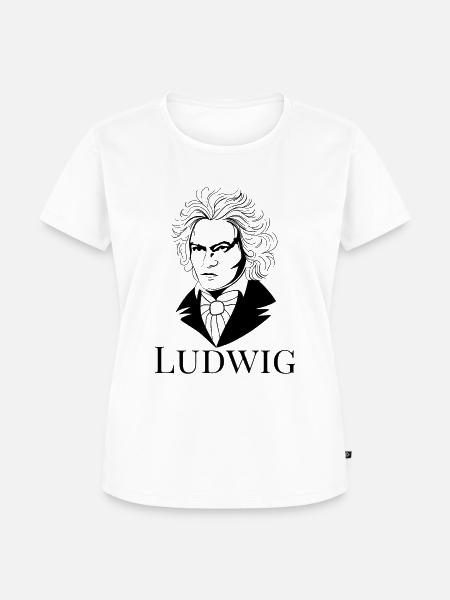 Ludwig van Beethoven - Frauen Premium Bio T-Shirt - Weiß