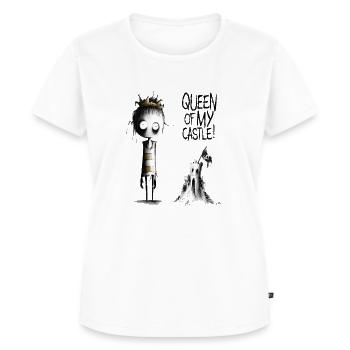 EMILY - Queen of My castle - T-shirt Premium bio Femme - blanc - Devant - AI Model Female 172 dark (172cm)