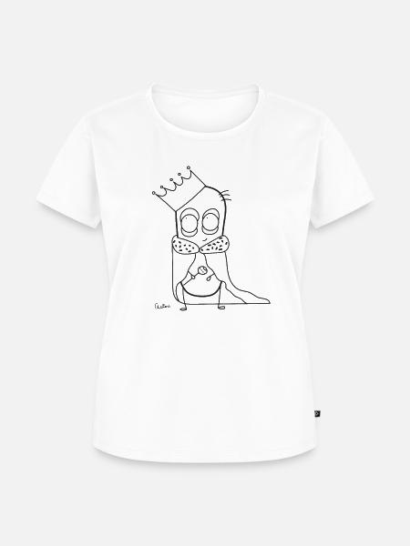 Chillions König - Frauen Premium Bio T-Shirt - Weiß