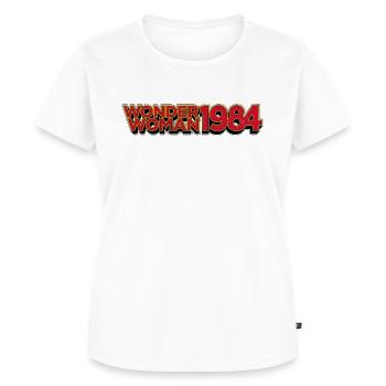Wonder Woman 1984 Vintage Logo - Frauen Premium Bio T-Shirt - Weiß - Vorne - AI Model Female 172 dark (172cm)