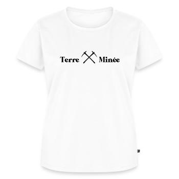 Mined land - Women's Premium Organic T-shirt - white - Front - AI Model Female 172 dark (172cm)