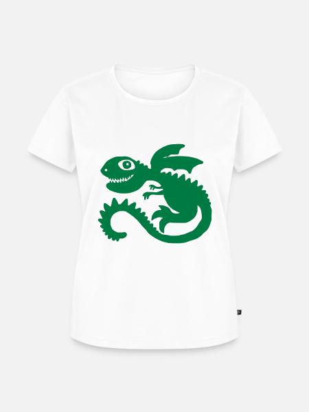 Little Dragon - Frauen Premium Bio T-Shirt - Weiß