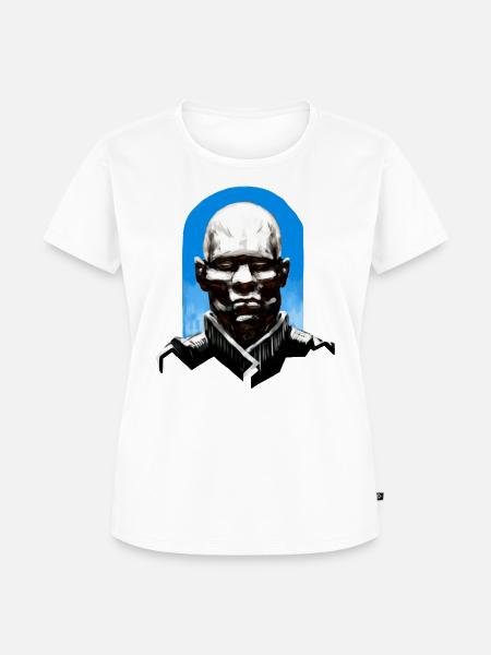 Weltall General - Frauen Premium Bio T-Shirt - Weiß