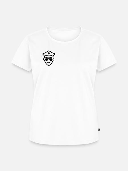 Police supporter - Frauen Premium Bio T-Shirt - Weiß