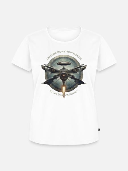Konstruktion und Innovation - Frauen Premium Bio T-Shirt - Weiß