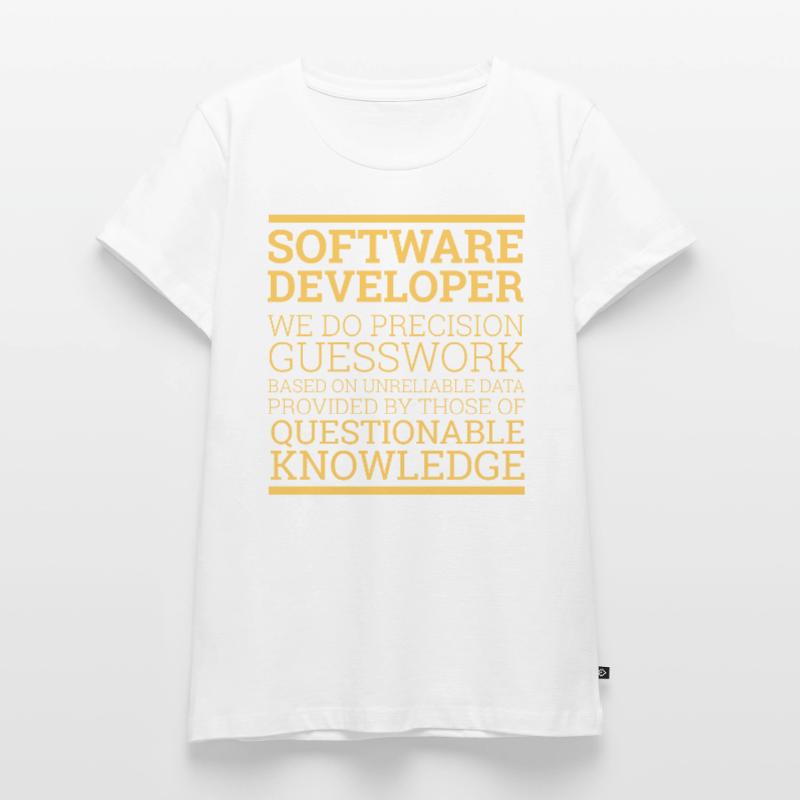« Software Developer » | Programmeurs T-shirt Premium bio Femme