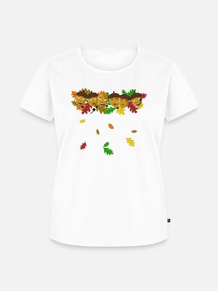 Eicheln Herbst - Frauen Premium Bio T-Shirt - 