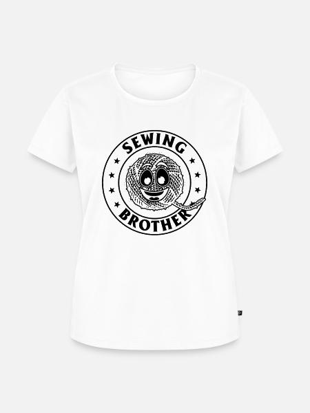 Sewing Brother - Frauen Premium Bio T-Shirt - Weiß