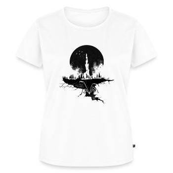 Halloween Castle B - Frauen Premium Bio T-Shirt - Weiß - Vorne - AI Model Female 172 dark (172cm)