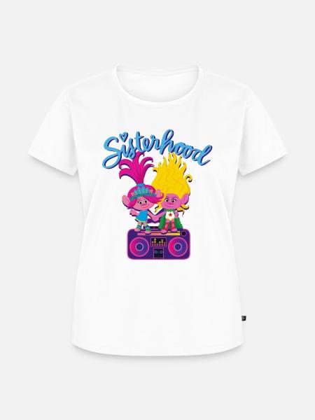 Trolls Sisterhood Poppy - Frauen Premium Bio T-Shirt - Weiß