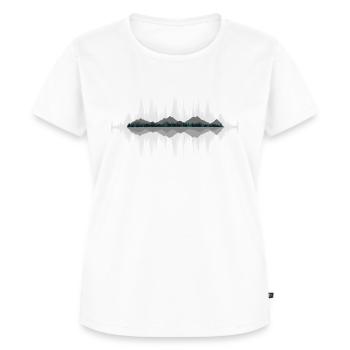 Het geluid van de natuur - hartslag van de natuur buiten - Vrouwen Premium Bio T-shirt - wit - Voor - AI Model Female 172 dark (172cm)