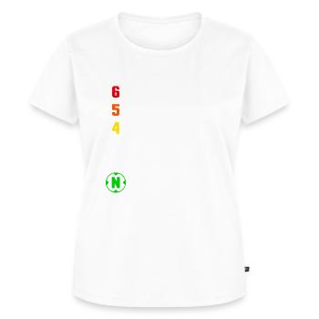 When life gets you down remember - Frauen Premium Bio T-Shirt - Weiß - Vorne - AI Model Female 172 dark (172cm)
