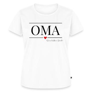 Beste Oma - Frauen Premium Bio T-Shirt - Weiß - Vorne - AI Model Female 172 dark (172cm)