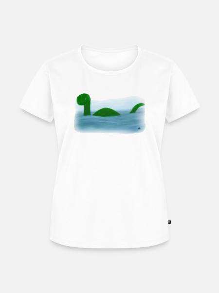 Das Loch Nessie Monster - Frauen Premium Bio T-Shirt - Weiß