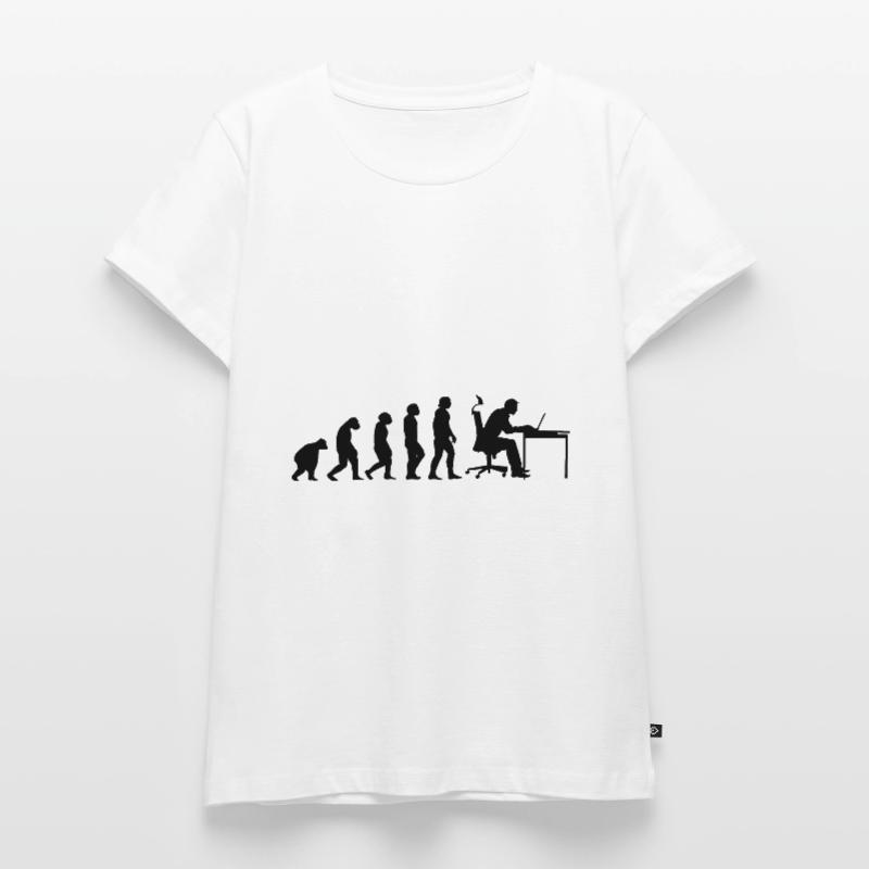 Evolution Of Man Coding Software Developer Program Frauen Premium Bio T-Shirt