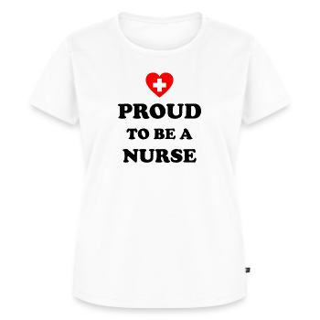 Infirmière infirmière - T-shirt Premium bio Femme - blanc - Devant - AI Model Female 172 dark (172cm)