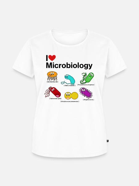 Bakterienparty - Frauen Premium Bio T-Shirt - Weiß