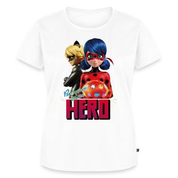 Miraculous Be Your Own Hero - Frauen Premium Bio T-Shirt - Weiß - Vorne - AI Model Female 172 dark (172cm)