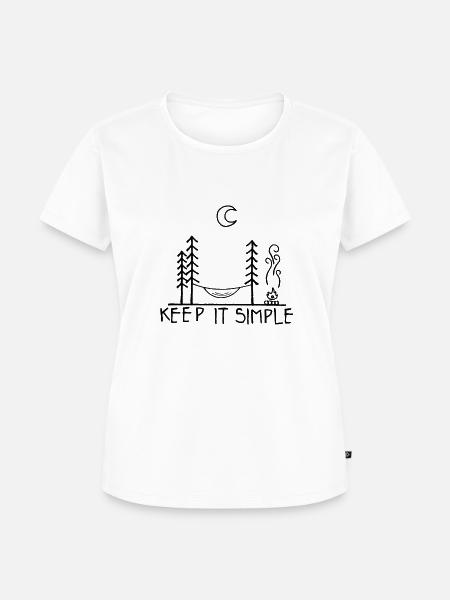 Keep it Simple Hängematte - Frauen Premium Bio T-Shirt - Weiß
