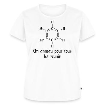 Humor Film - Frauen Premium Bio T-Shirt - Weiß - Vorne - AI Model Female 172 dark (172cm)