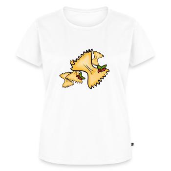 Pasta! - Frauen Premium Bio T-Shirt - Weiß - Vorne - AI Model Female 172 dark (172cm)