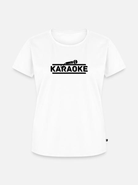 Karaoke. Karaoke-T-Shirt - Frauen Premium Bio T-Shirt - Weiß