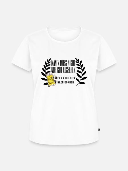 Bier her... - Frauen Premium Bio T-Shirt - Weiß