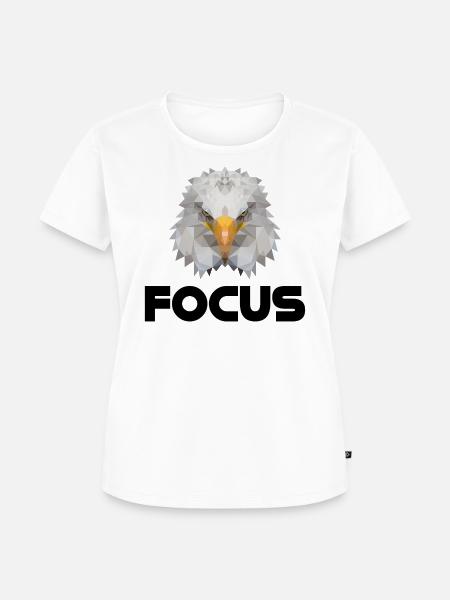 Focus Adler - Frauen Premium Bio T-Shirt - Weiß