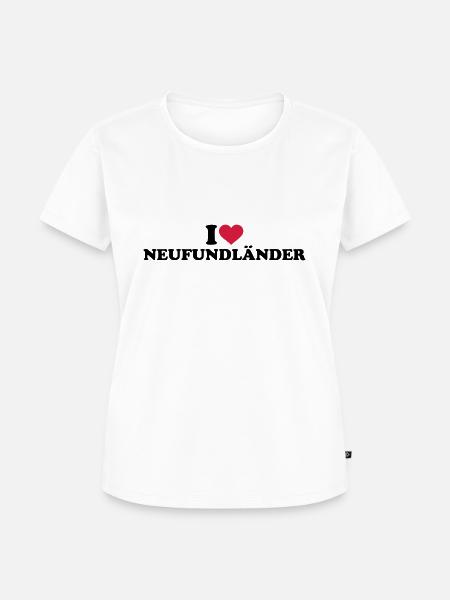 Neufundländer - Frauen Premium Bio T-Shirt - Weiß