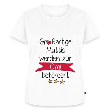 Großartige Muttis - Frauen Premium Bio T-Shirt - Weiß - Vorne - AI Model Female 172 dark (172cm)