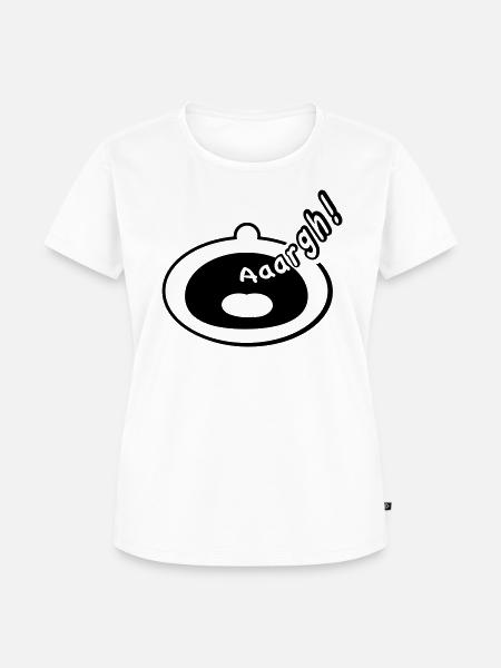 Schrei - Frauen Premium Bio T-Shirt - Weiß