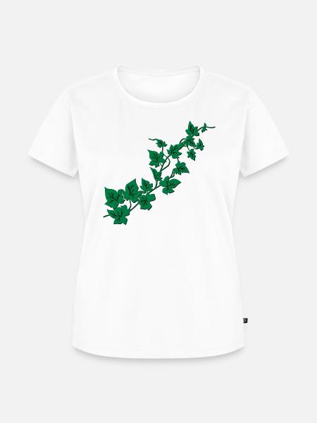 Efeu / Ivy - Frauen Premium Bio T-Shirt - Weiß