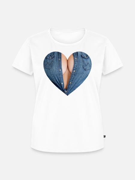 Sexy Brüste - Frauen Premium Bio T-Shirt - Weiß