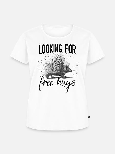 Stachelschwein - Frauen Premium Bio T-Shirt - Weiß