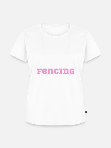 Fencing enthusiast alert! - Frauen Premium Bio T-Shirt - Weiß