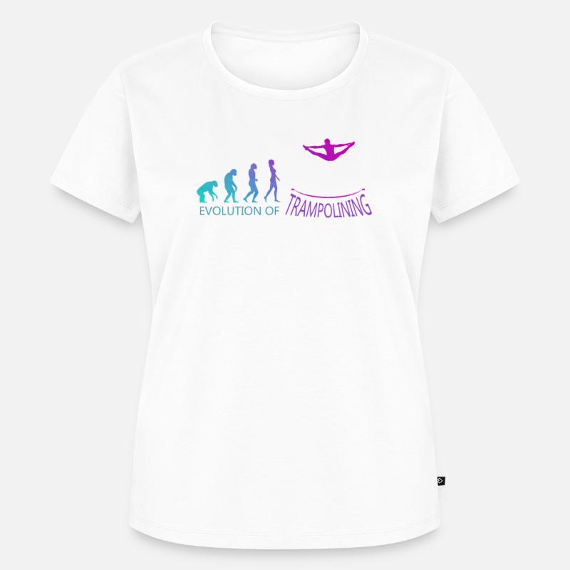 Evolution du trampoline - T-shirt Premium bio Femme - blanc