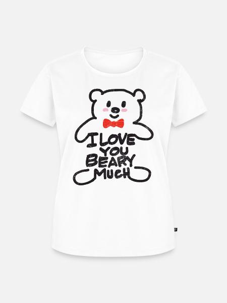 Ich liebe dich - Frauen Premium Bio T-Shirt - Weiß