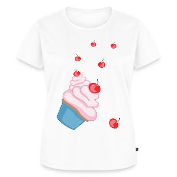 Muffin - Frauen Premium Bio T-Shirt - Weiß - Vorne - AI Model Female 172 dark (172cm)