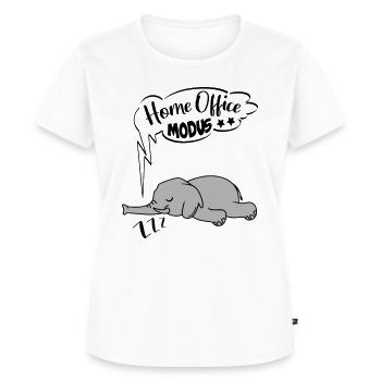 Home Office Mode Elephant Ingnorant No Nö Chef - Women's Premium Organic T-shirt - white - Front - AI Model Female 172 dark (172cm)