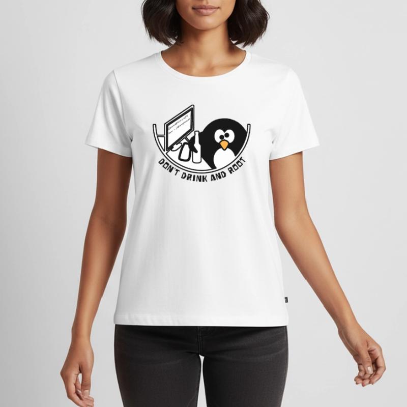 Linux Tux / dev / null T-shirt Premium bio Femme