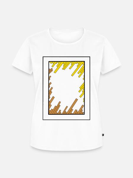 Domino der Wolkenkratzer - Frauen Premium Bio T-Shirt - Weiß