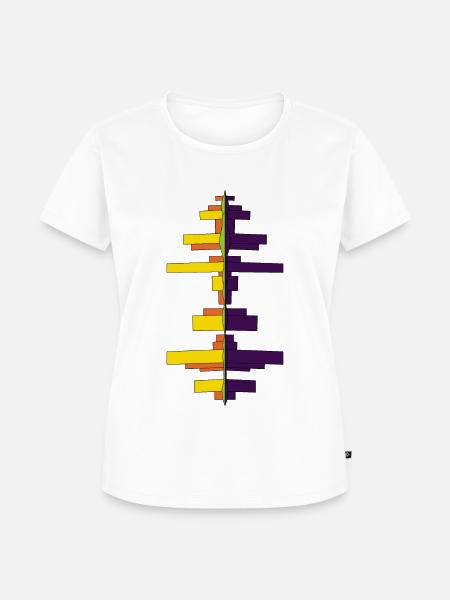 Wolkenkratzer am Fluss - Frauen Premium Bio T-Shirt - Weiß