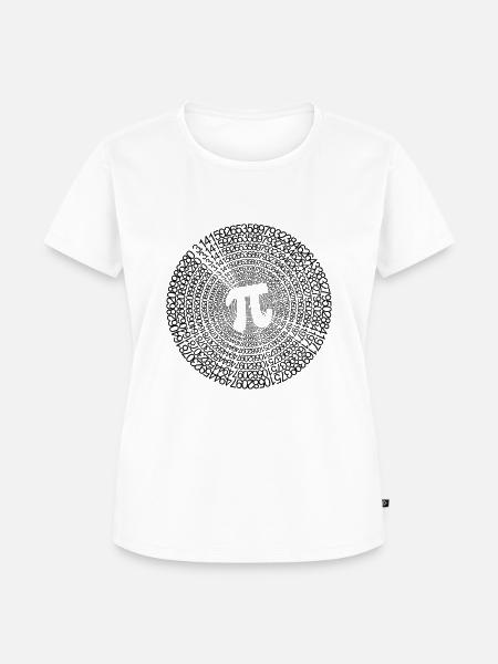 Pi Kreiszahl Unendlichkeit - Frauen Premium Bio T-Shirt - Weiß