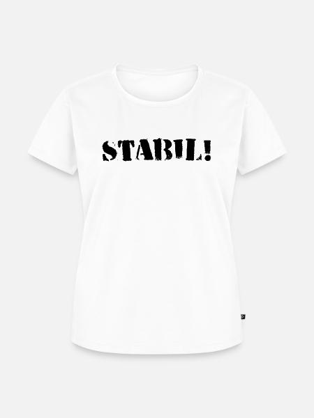 Stabil black - Frauen Premium Bio T-Shirt - Weiß