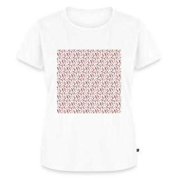 Cornicello porte-bonheur napolitain. - T-shirt Premium bio Femme - blanc - Devant - AI Model Female 172 dark (172cm)