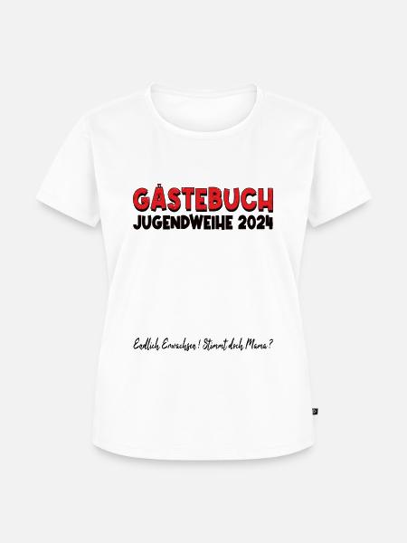 Jugendweihe 2024 Gästebuch - Frauen Premium Bio T-Shirt - Weiß